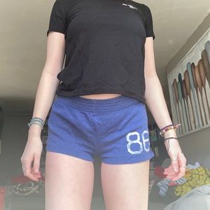 Blue PINK short shorts